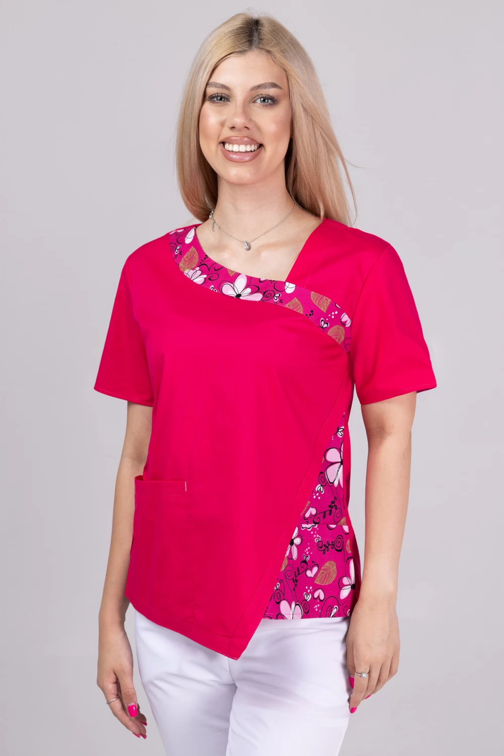 TAG PREMIUM mintás női felső - Crazy Pink Fashion Stretch - Image 3