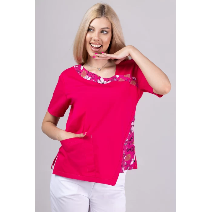 TAG PREMIUM mintás női felső - Crazy Pink Fashion Stretch - Image 4