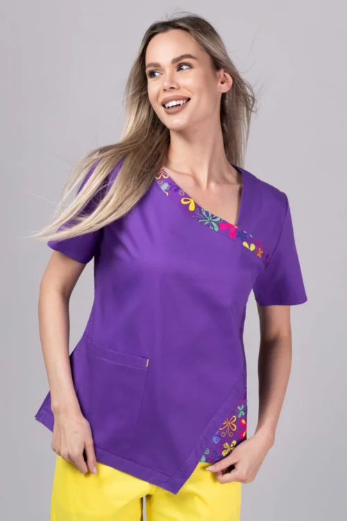 TAG PREMIUM mintás női felső – Velvet Blossom Fashion Stretch