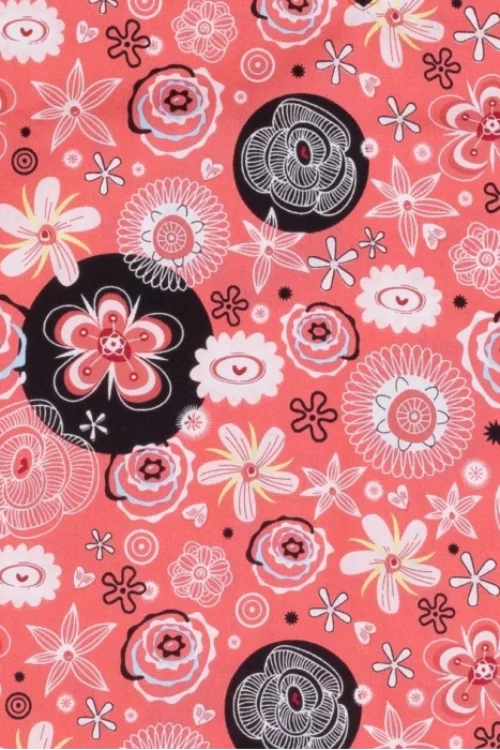 TAG mintás női orvosi sapka – Coral Floral Magic