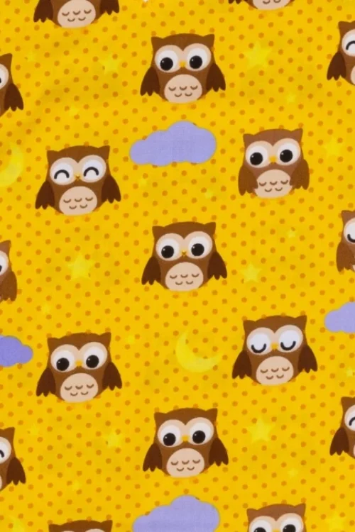 TAG mintás női orvosi sapka – Yellow Owls